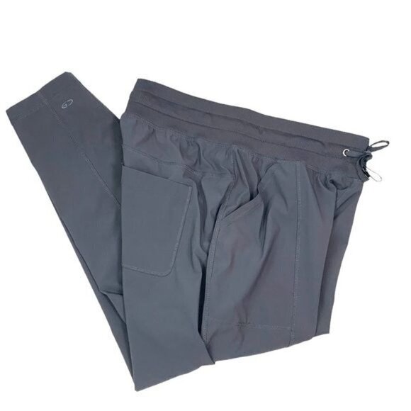 Champion Women’s Lightweight Tapered Track Pants - Grey, Sz Medium Poly/Spandex - Picture 2 of 8